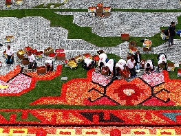 جشنواره فرش گلی در ایتالیا